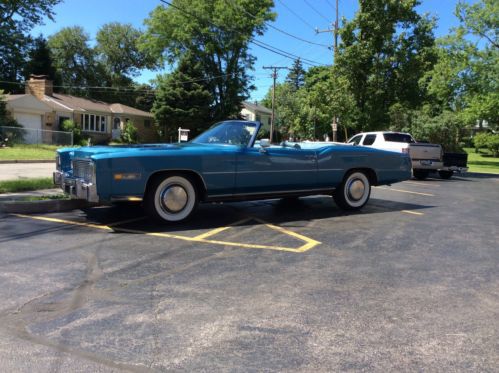 1976 cadillac eldorado base convertible 2-door 8.2l