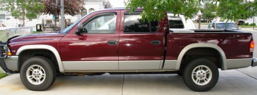 2000 dodge dakota slt crew cab pickup 4-door 5.9l loaded! beautiful!