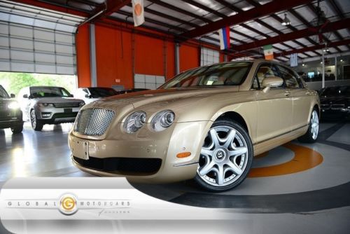 08 bentley continental flying spur awd 27k 1 own nav pdc cam keyless f/r vent