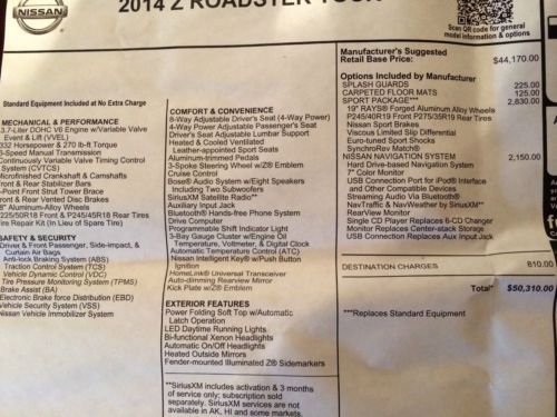 2014 Nissan 370Z Touring Convertible 2-Door 3.7L - 780 miles, 3 months old, US $41,500.00, image 6