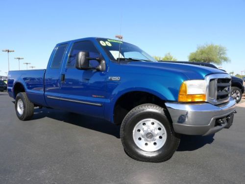 2000 ford f-250 super duty extra cab xlt 7.3l diesel 6 speed 4x4 used truck~nice